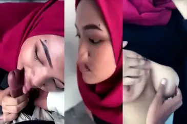 Bokep Jilbab Ukhti Hijab Merah Hisap Batang Basah poster