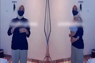 Hijab Coklat Viral Body Goals Ngewe Brutal Sampe Becek poster